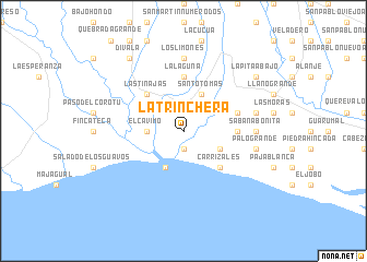 map of La Trinchera