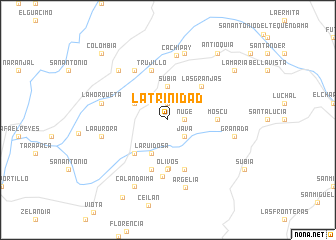 map of La Trinidad