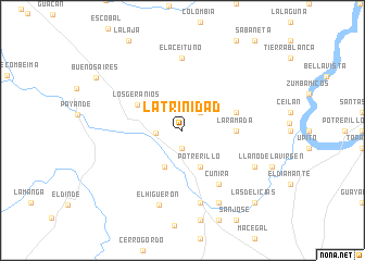 map of La Trinidad