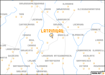 map of La Trinidad