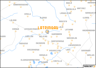 map of La Trinidad