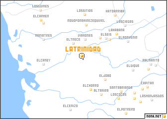 map of La Trinidad