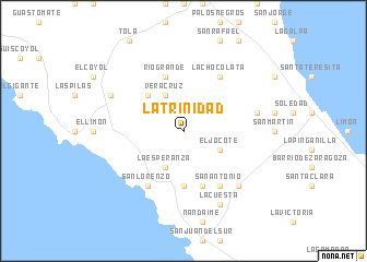 map of La Trinidad