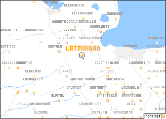 map of La Trinidad