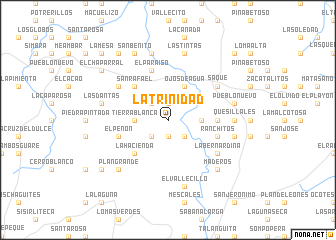 map of La Trinidad