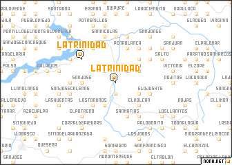 map of La Trinidad