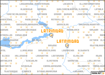 map of La Trinidad