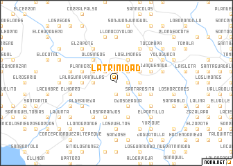 map of La Trinidad