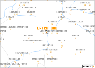 map of La Trinidad