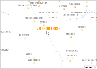 map of La Trinitaria