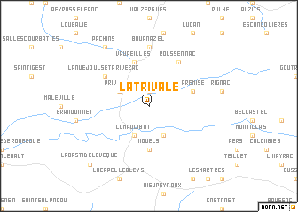 map of La Trivale