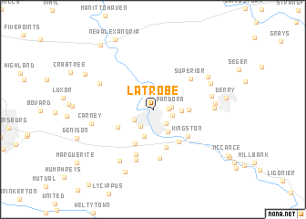 map of Latrobe