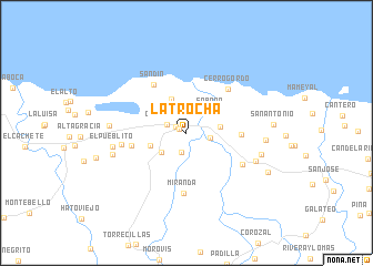 map of La Trocha