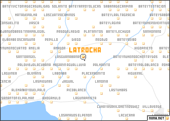 map of La Trocha