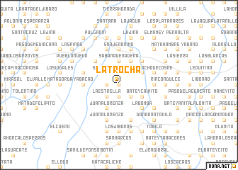 map of La Trocha