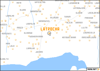 map of La Trocha