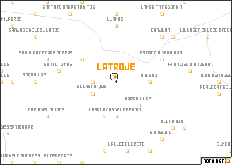 map of La Troje