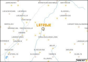 map of La Troje