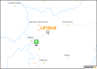 map of La Troje