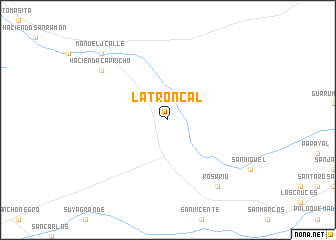 map of La Troncal