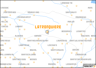 map of Latronquière