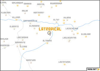 map of La Tropical
