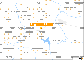 map of La Trouillère