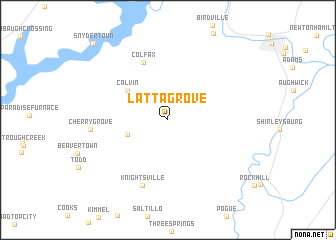 map of Latta Grove