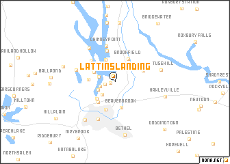 map of Lattins Landing