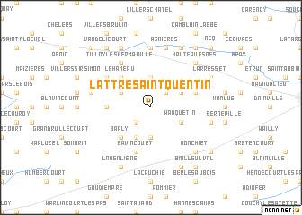 map of Lattre-Saint-Quentin