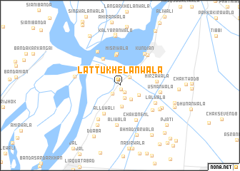 map of Lattu Khelānwāla