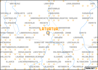 map of La Tuatúa