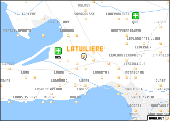 map of La Tuilière