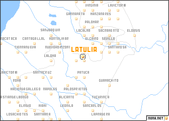 map of La Tulia