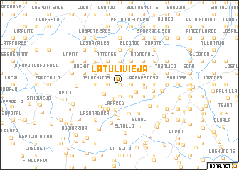 map of La Tulivieja