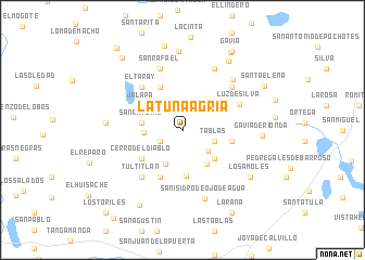 map of La Tuna Agria