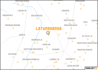 map of La Tuna Mansa