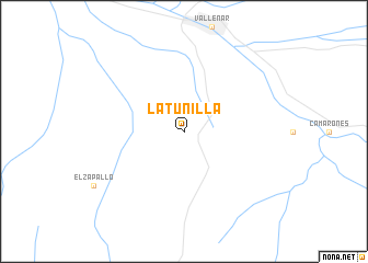 map of La Tunilla