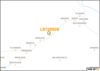 map of Latunovo