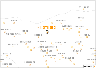 map of La Tupia