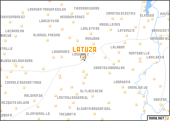 map of La Tuza