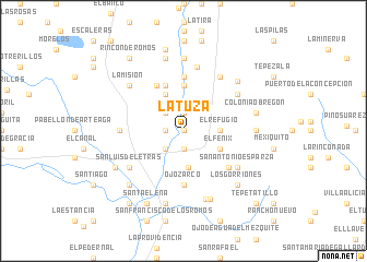 map of La Tuza