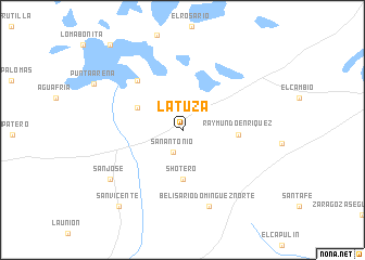 map of La Tuza