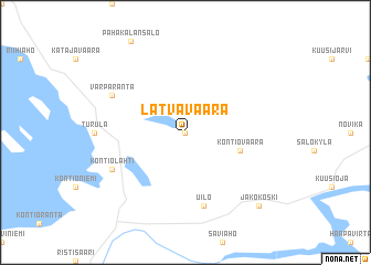 map of Latvavaara