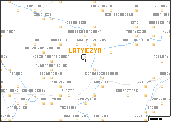 map of Latyczyn