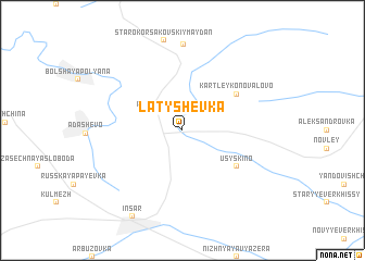 map of Latyshëvka