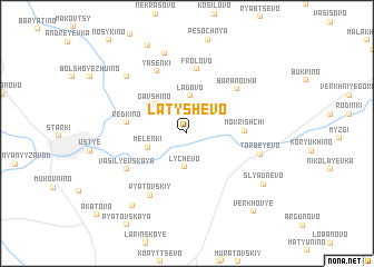 map of Latyshëvo