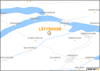 map of Latyshikha