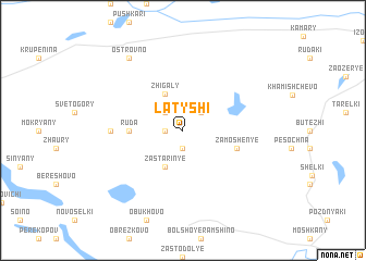 map of Latyshi