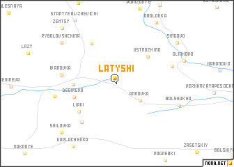 map of Latyshi